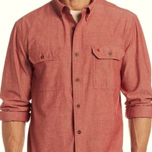 CARHARTT BUTTON DOWN LONG SLEEVE SHIRT MEN'S SIZE LARGE TALL